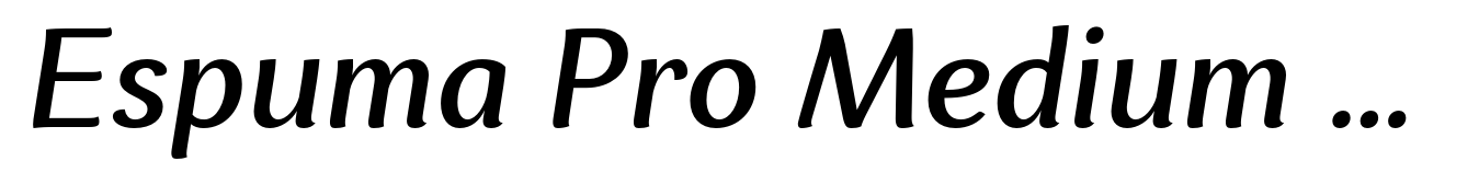 Espuma Pro Medium Italic